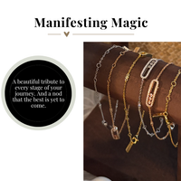 Then, Now, Next Bracelet Cubic Zirconia Manifestation Bracelet