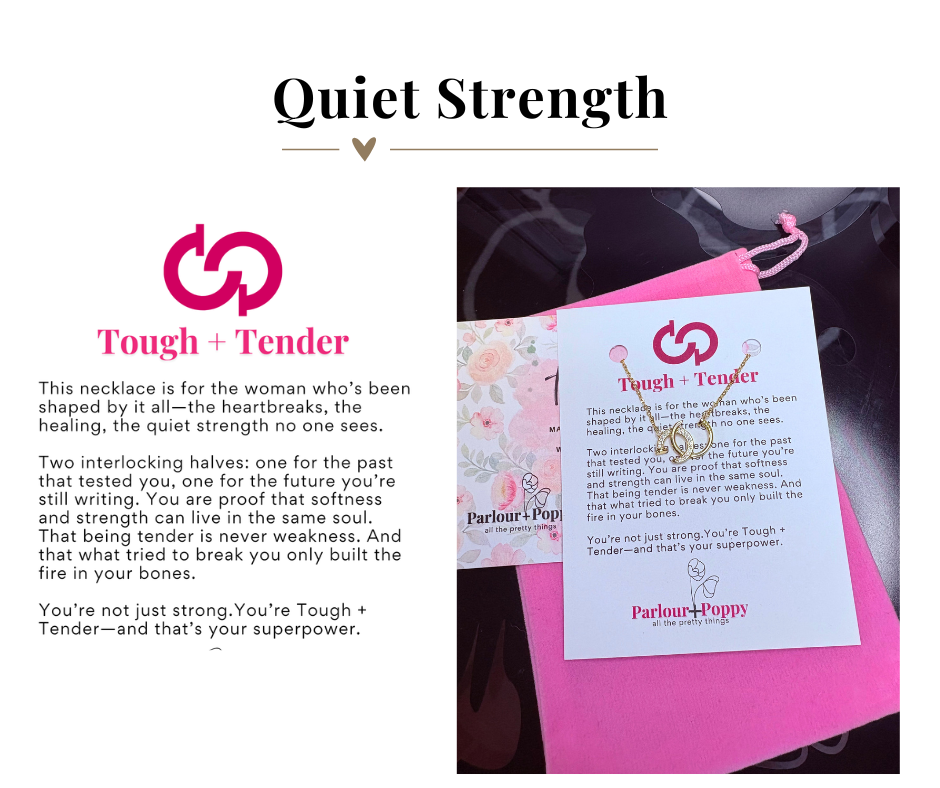 Quiet Strength "Tough and Tender" Interlocking Nail Necklace