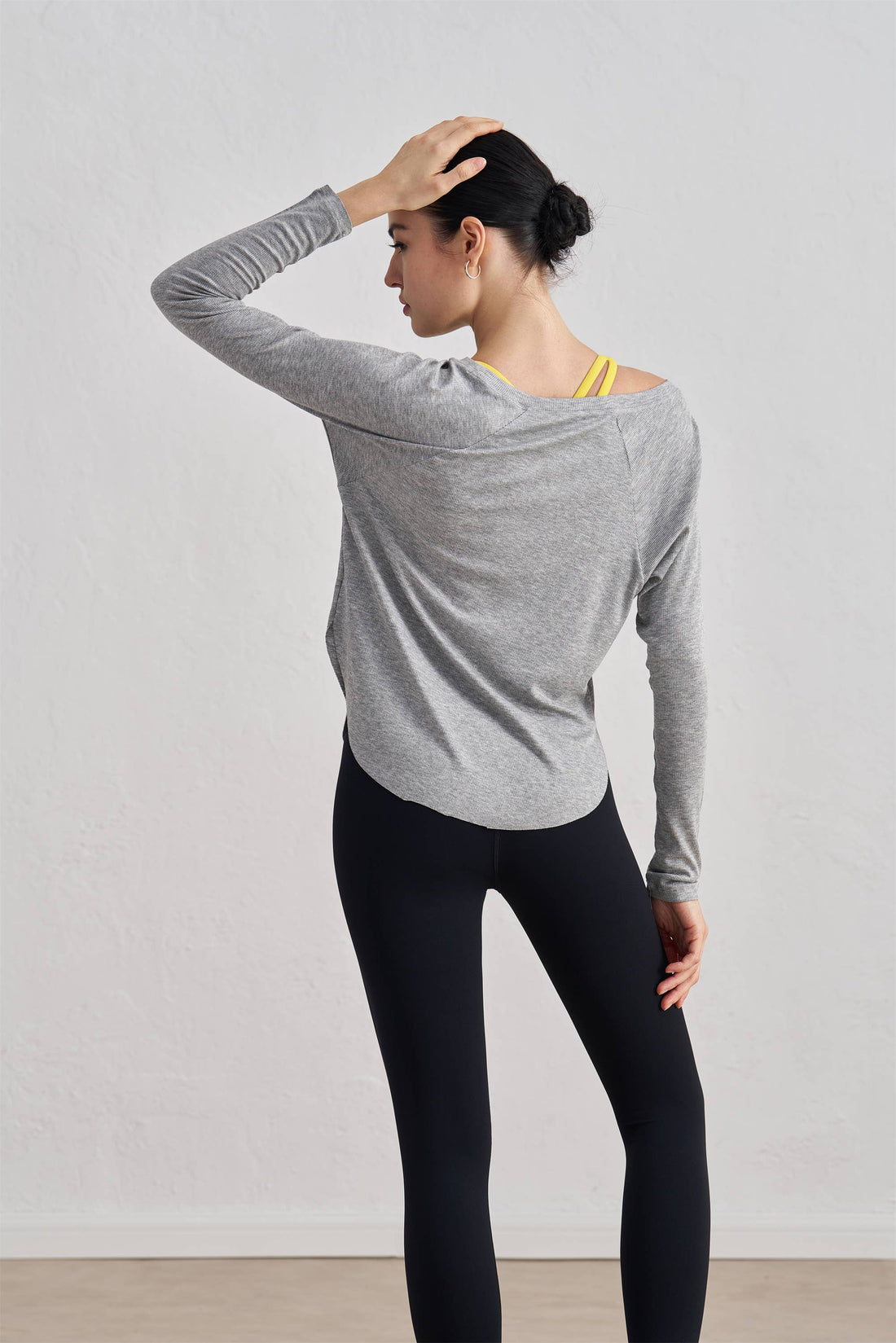 Ianna Boat Neck Relaxed Fit Long Sleeve