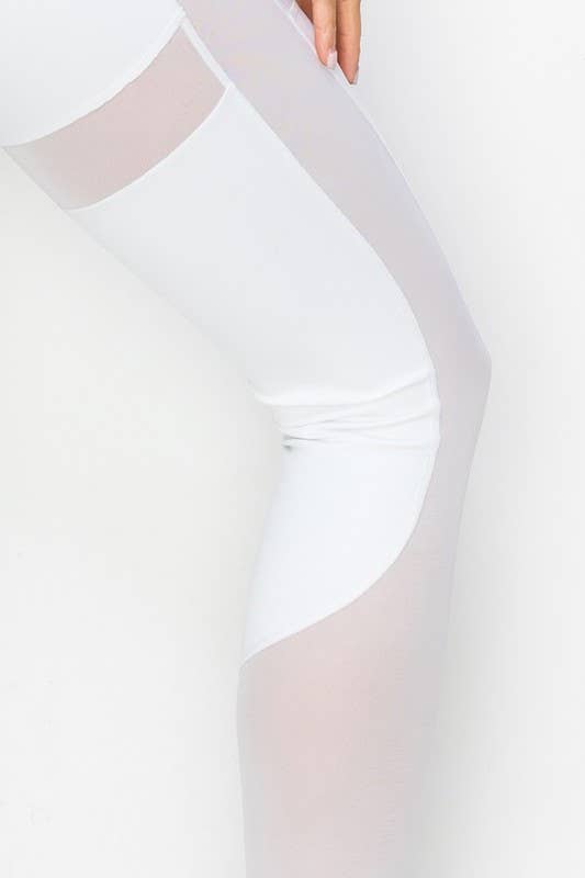 Contour Mesh Active Leggings