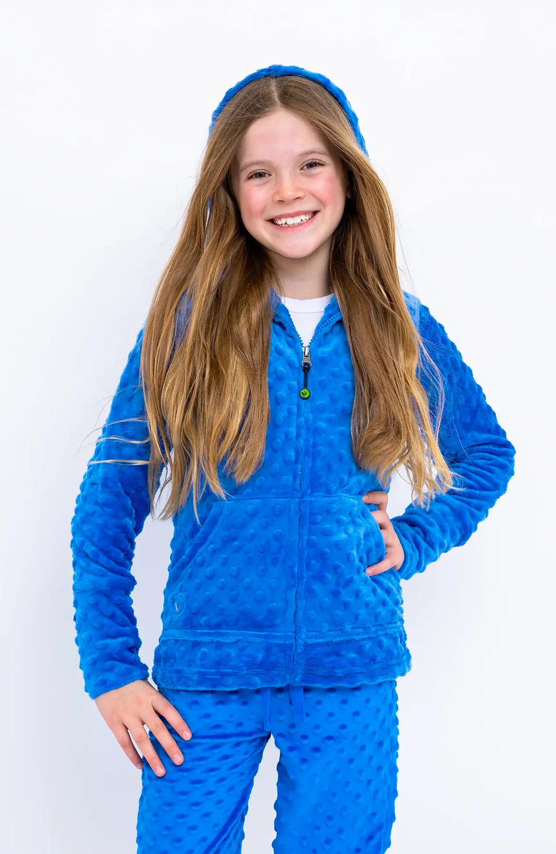 Kids Minky Bubble Zip Hoodie