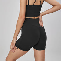 Hattie Drawstring Side Ruched Active Shorts