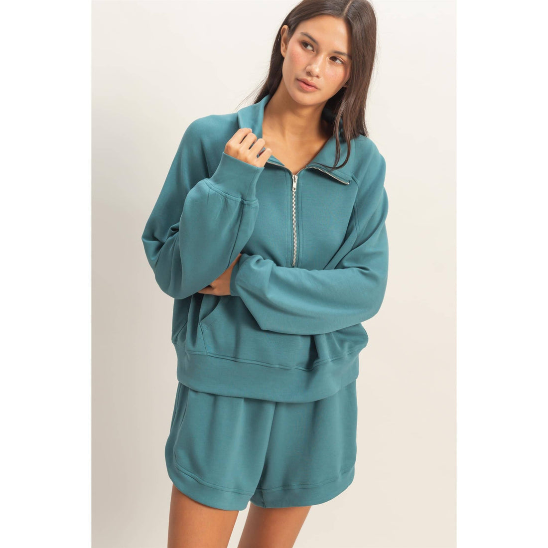 Half-Zip Collar Pullover