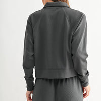 Luxe 1/4 Zip Rib Sweater