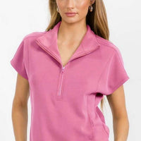 Women's So Chic Sofie Soft Half Zipper Top