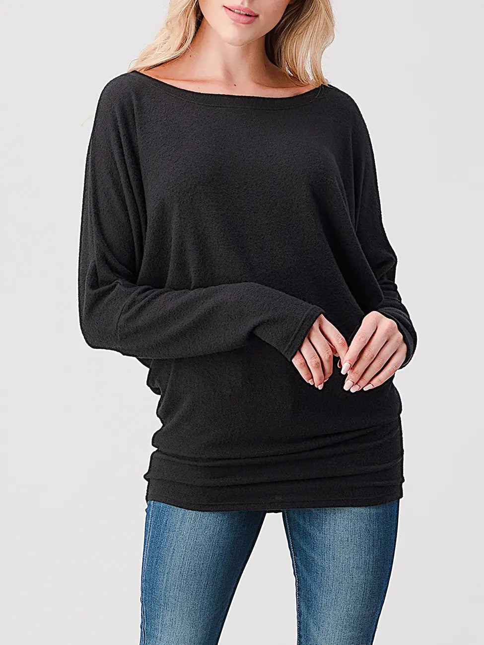 Brushed Knit Longsleeve Dolman