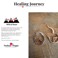 P + P Wild At Heart Mountain Mini Hoop Earrings