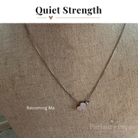 Healing Journey Becoming Me Two Hearts Necklace in Sterling Silver