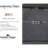 Then, Now, Next Bracelet Cubic Zirconia Manifestation Bracelet