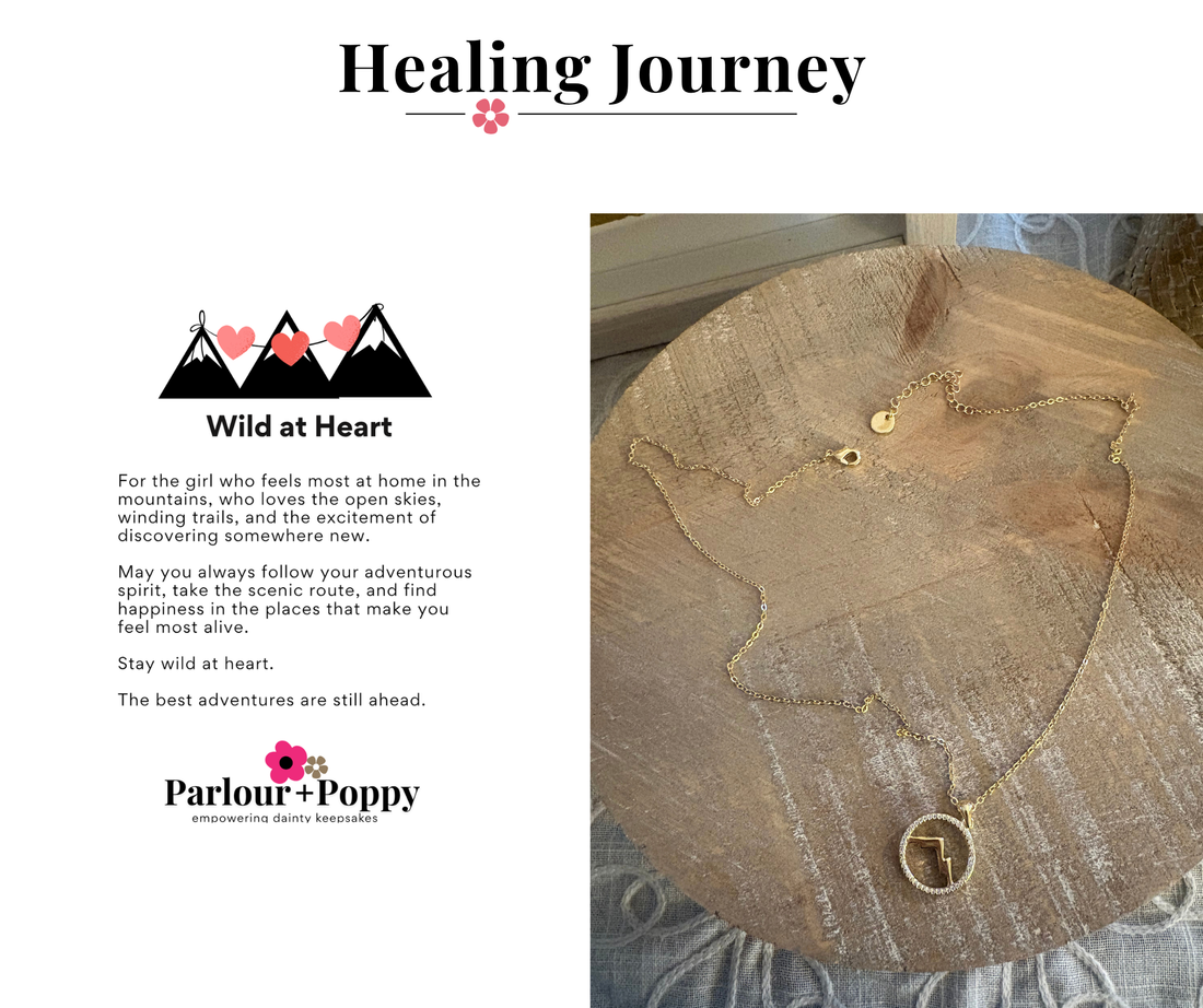 P + P Wild at Heart Dainty Gold Mountain Necklace