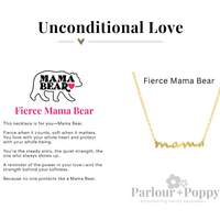 Unconditional Love Mama Script Necklace