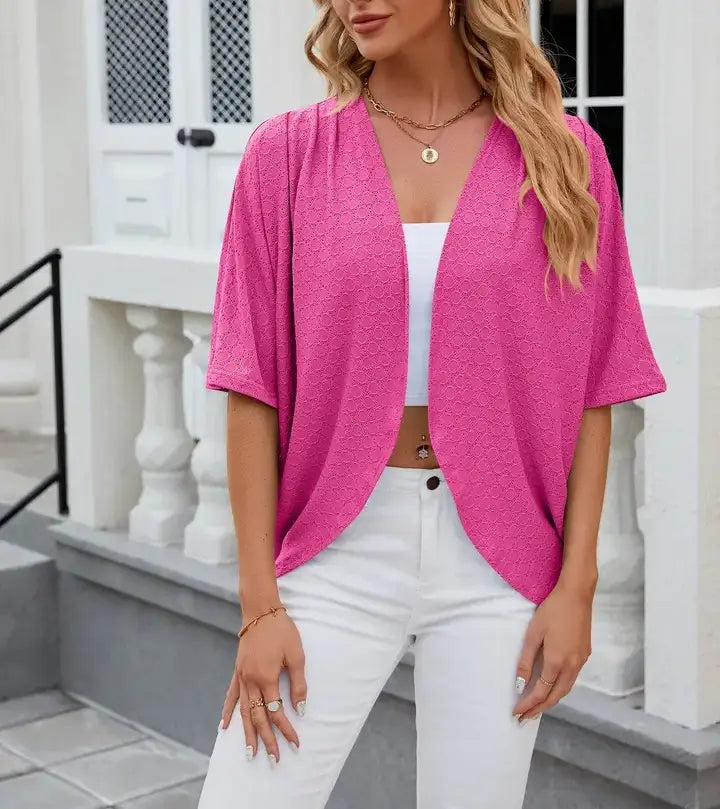Open Front Knit Cardigan