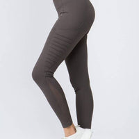 Mesh Leggings with Moto Pockets