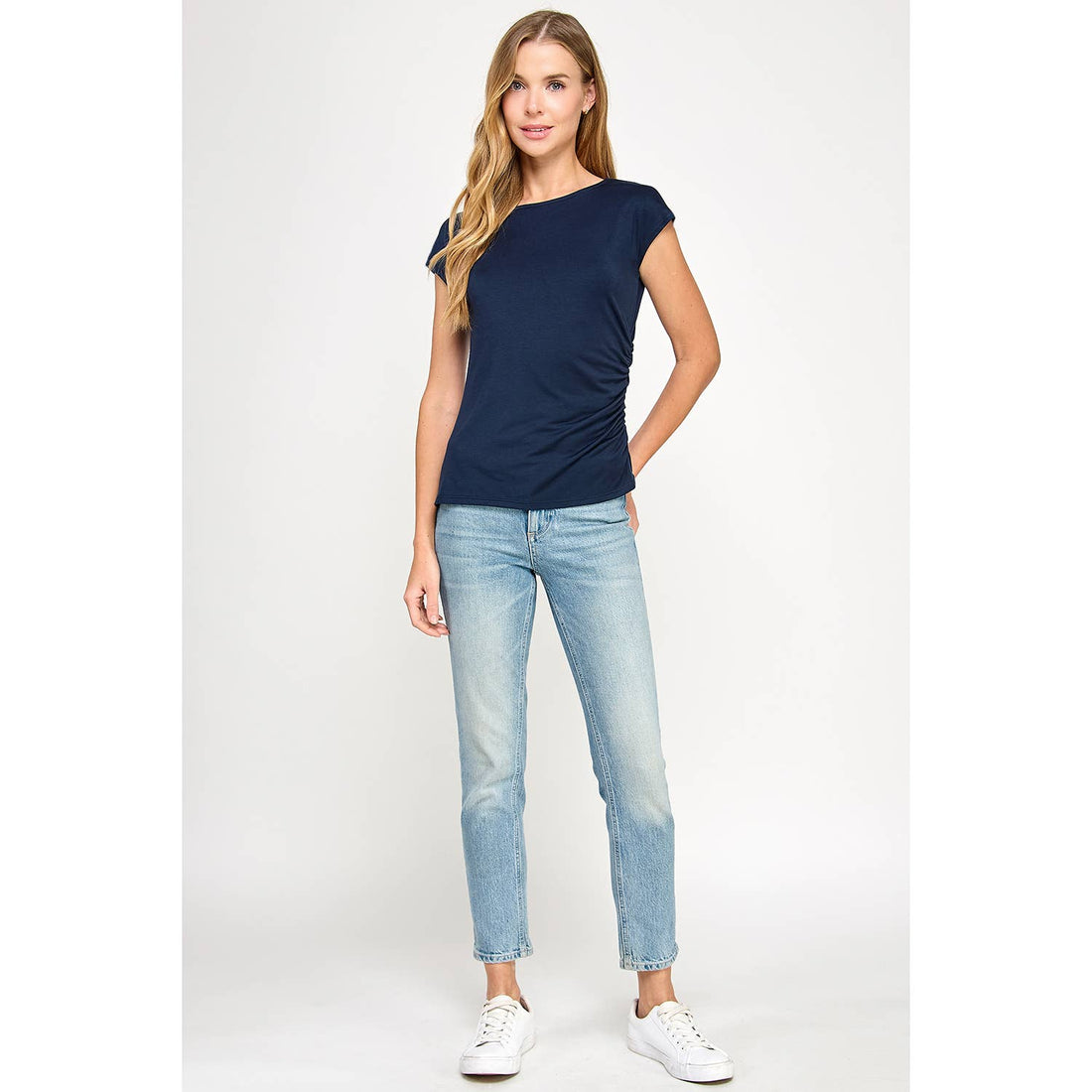 One Side Ruched Tank