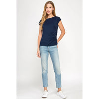 One Side Ruched Tank