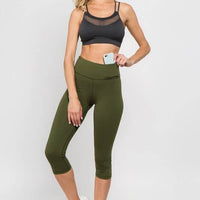Activewear Capri W/ Hidden Pocket
