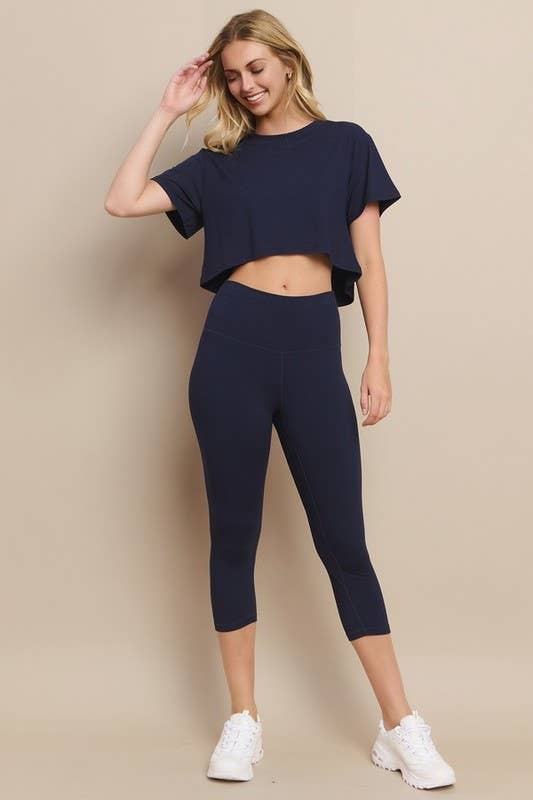 Cropped Crew Tee