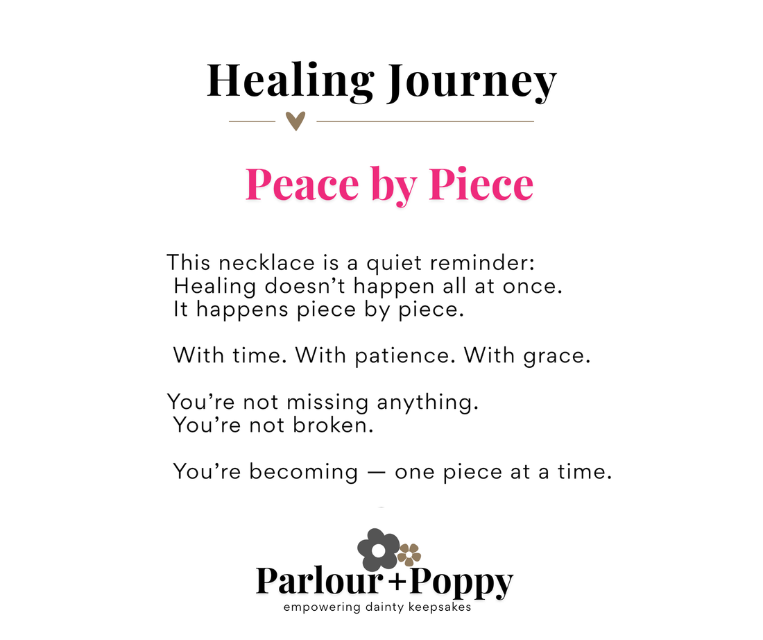 Healing Journey Dainty Interlocking Puzzle Piece Gold Necklace