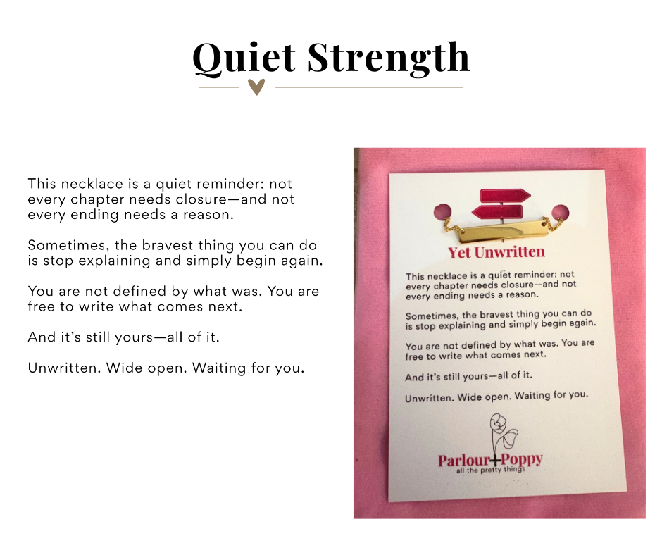 Quiet Strength Dainty Gold Filled Bar Necklace,