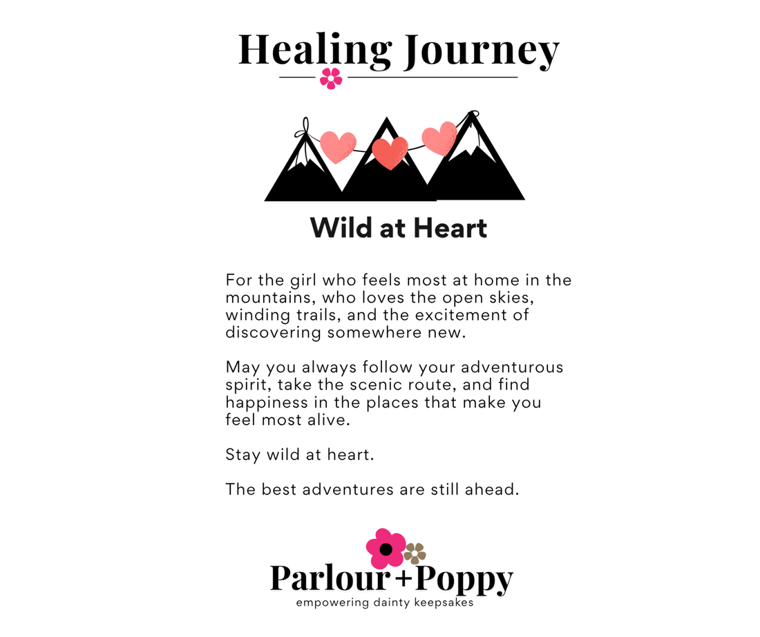 P + P Wild at Heart Dainty Gold Mountain Necklace