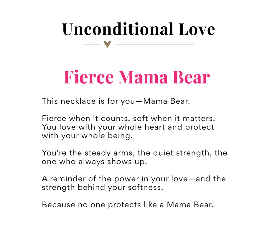 Unconditional Love Mama Script Necklace