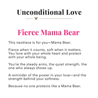 Unconditional Love Mama Script Necklace