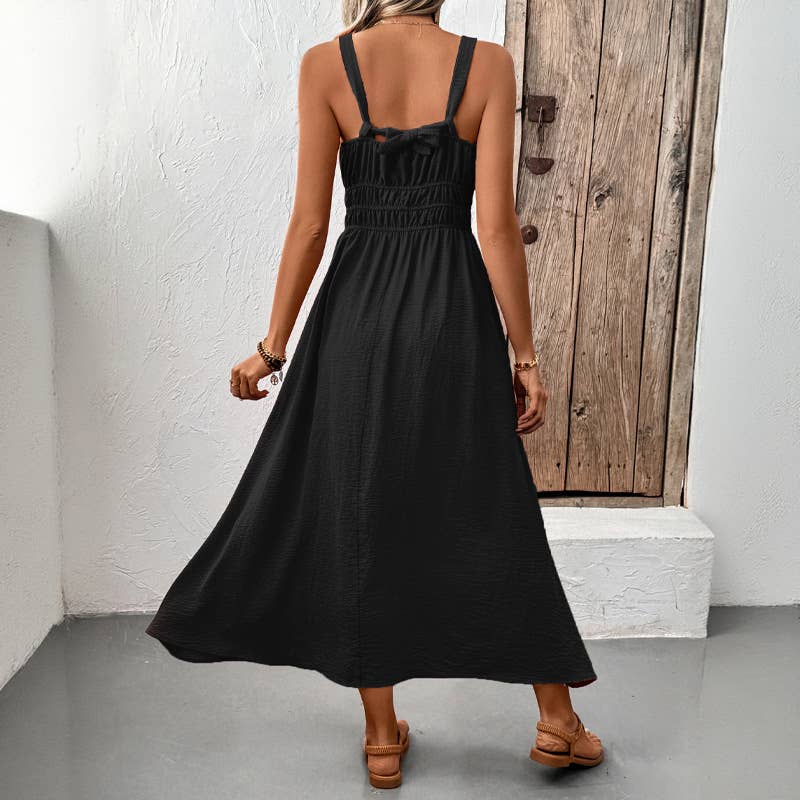 Textured Summer Maxi Dress