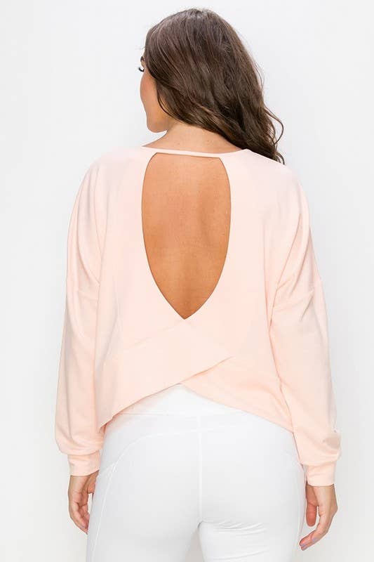 Cutout Long Sleeve Top