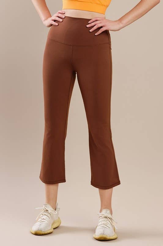 Butterysoft Yoga Flare High Waisted Capri Pants