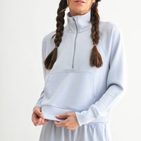 Luxe 1/4 Zip Rib Sweater