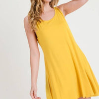 Twist Strap Low Back Dress with Pockets