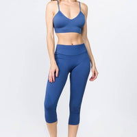 Cinched Ankle Seamless Activewear Leggings