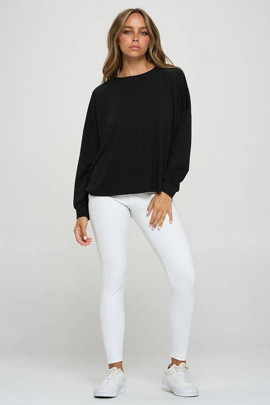 Cutout Long Sleeve Top