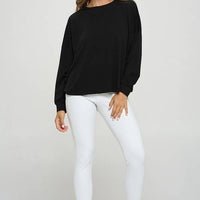 Cutout Long Sleeve Top