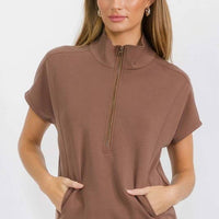 Women's So Chic Sofie Soft Half Zipper Top
