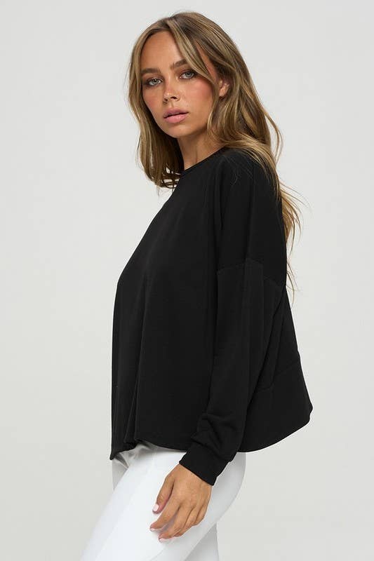 Cutout Long Sleeve Top