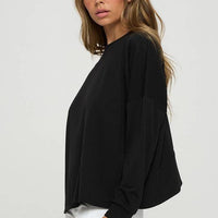 Cutout Long Sleeve Top