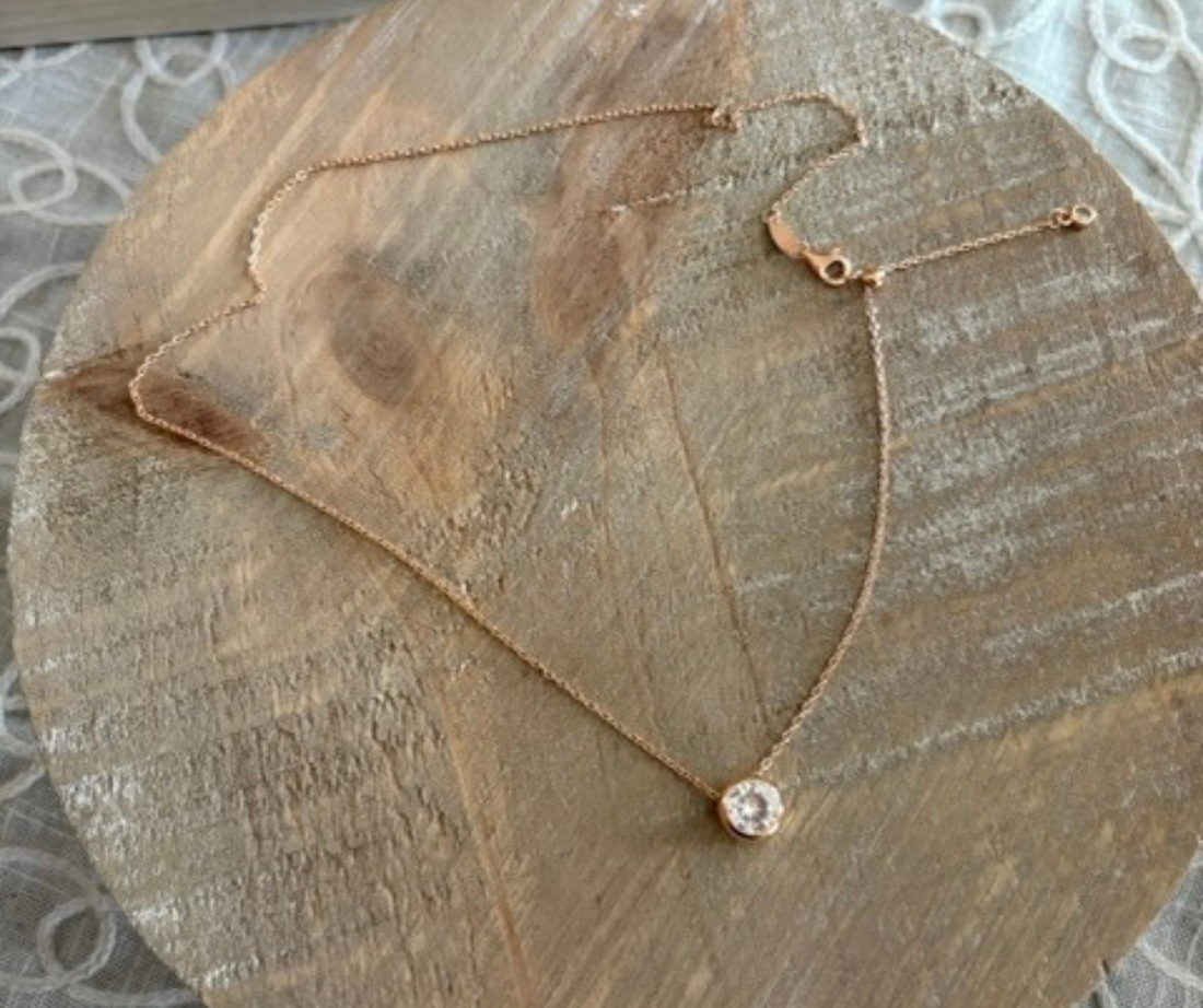Choose Joy Reversible Smiley Face Necklace in Gold