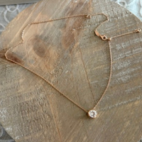 Choose Joy Reversible Smiley Face Necklace in Gold