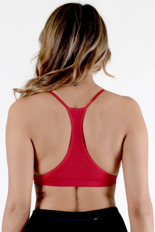 Criss Cross Ribbed Bralette
