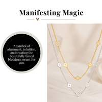 Manifesting Magic A Little Luck Clover Station Necklace