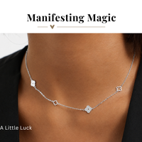 Manifesting Magic A Little Luck Clover Station Necklace