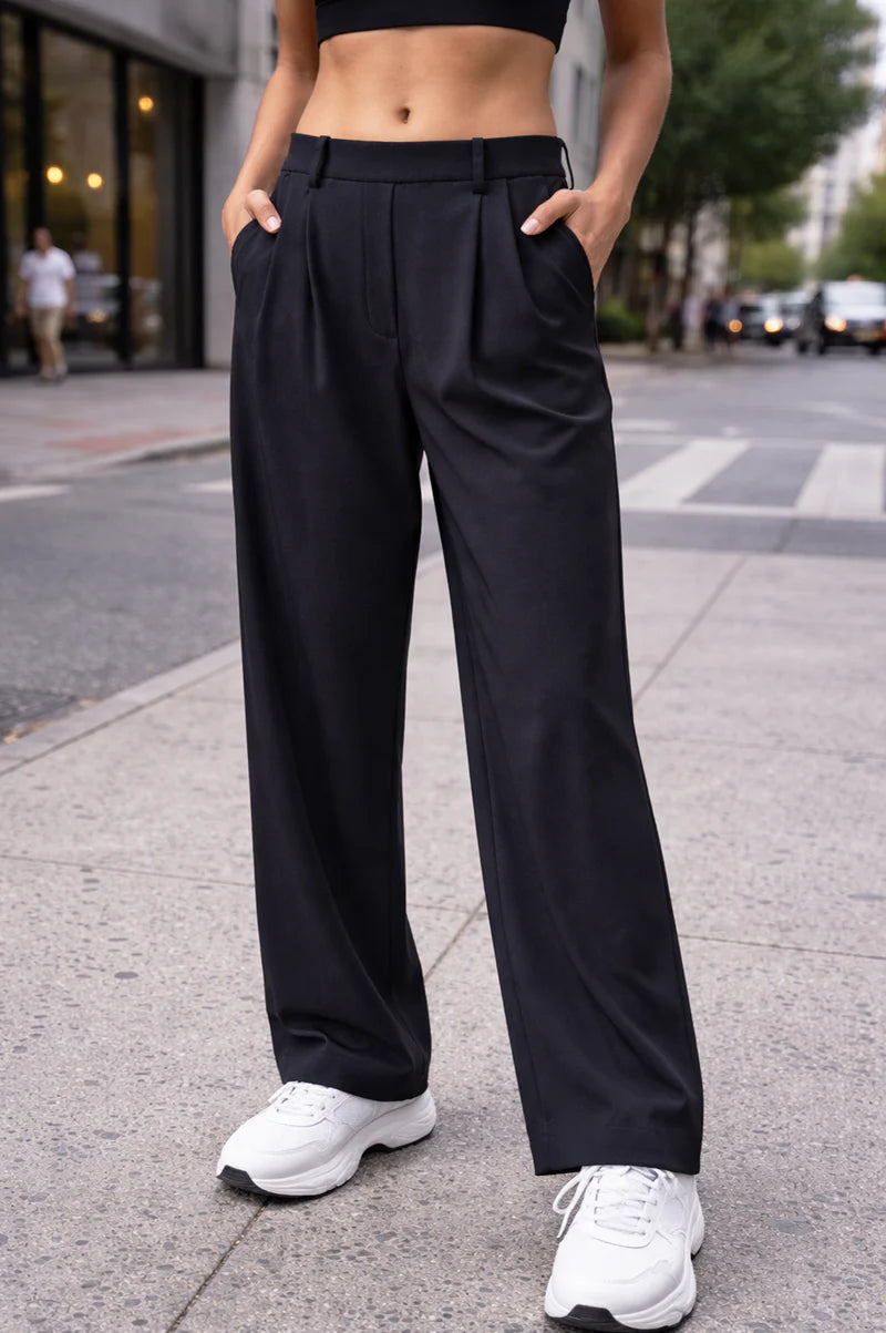 Avery AirTech Wide-Leg Dress Pant