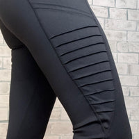 Mesh Leggings with Moto Pockets