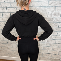 Soft Crop Zip Hoodie