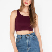 C'est Moi Bamboo Rib Square Neck Tank