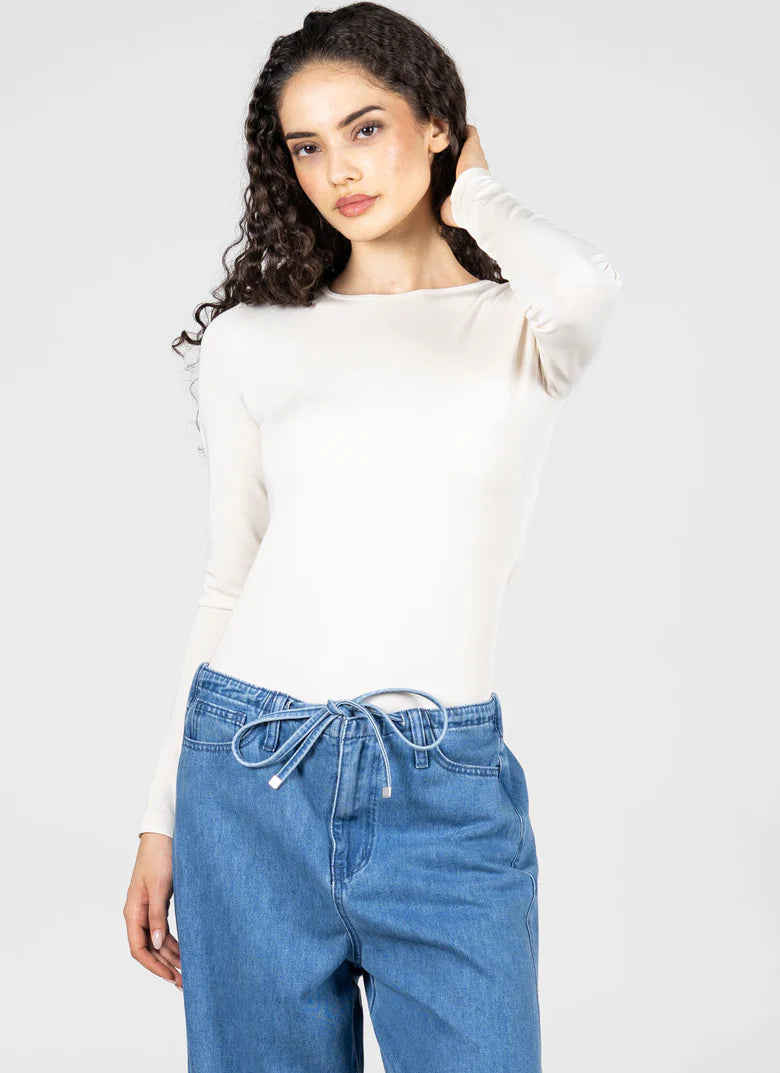 C'est Moi Bamboo Long Sleeve Crew Neck