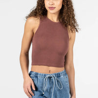 C'est Moi Bamboo Ribbed Tank