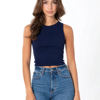 C'est Moi Bamboo Ribbed Tank