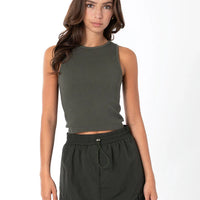 C'est Moi Bamboo Ribbed Tank